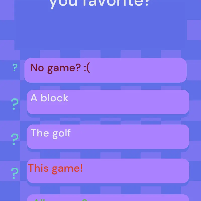 Game by @T7hshlpoj38h