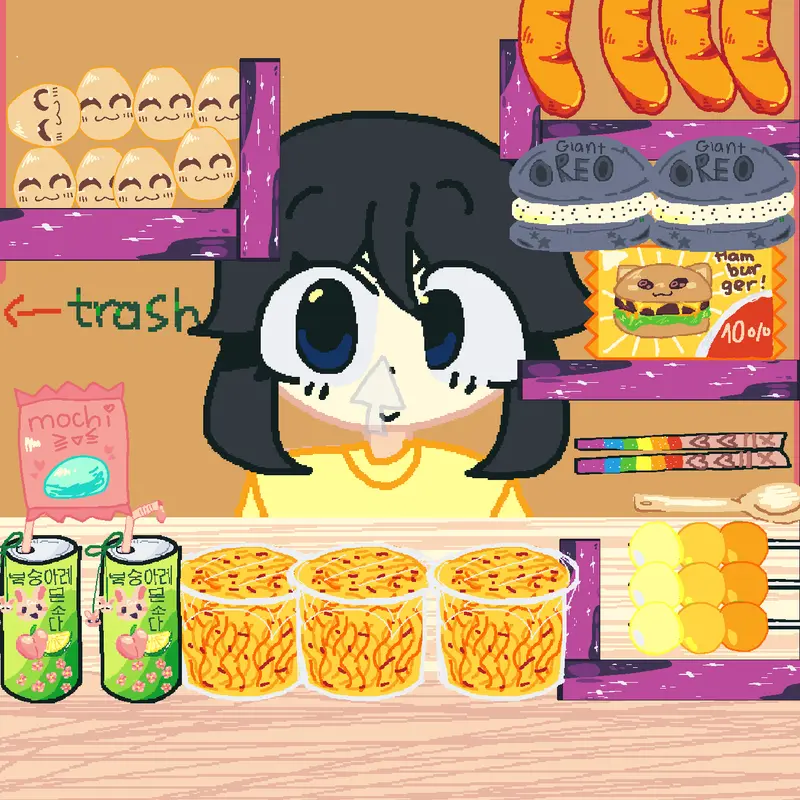 Ehehe yeah mukbang by @Bobetteliz