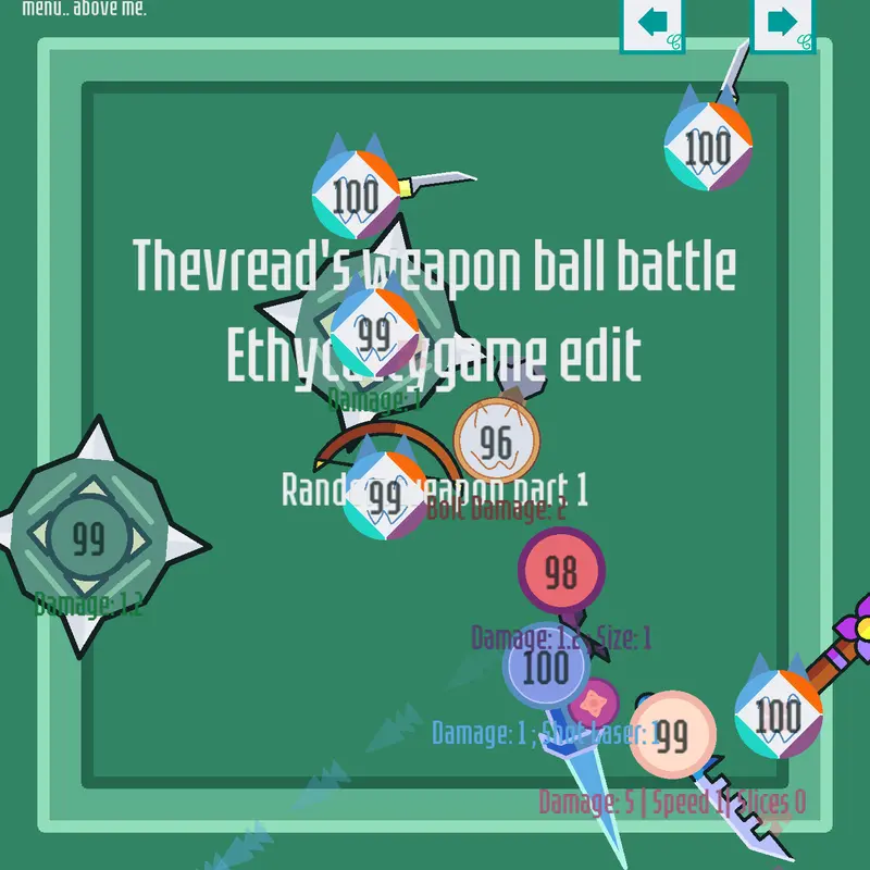 Ethy's edit weapon ball battle by @Ethycattygame