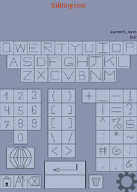 Text keyboard (using string library)