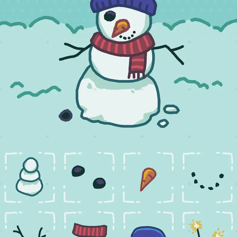 Snowman by @gourdythepumpikim