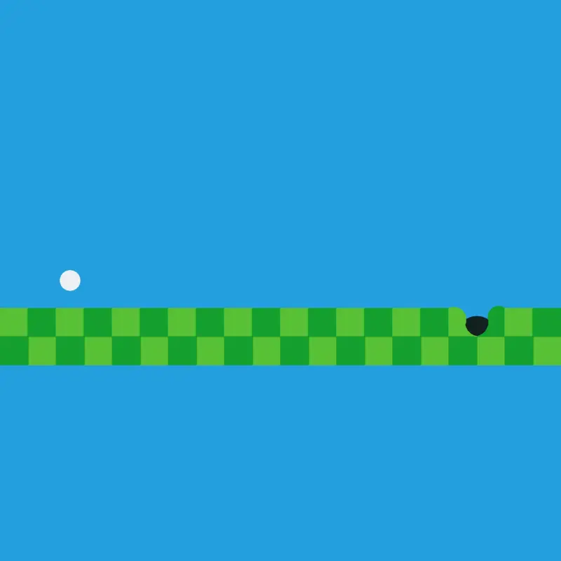 Golf game built entirely of nothing! by @Marko2016_
