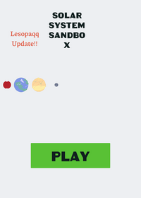 Solar system sandbox (My first sandbox)