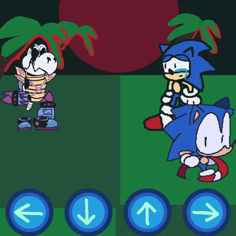 Sonic vs exe by @FrancesLumen