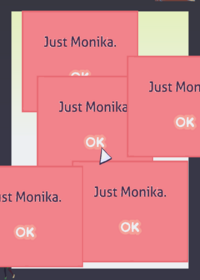just Monika.