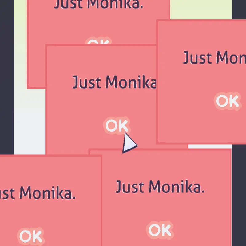 just Monika. by @ihateeveryonehere