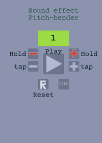 Sound effect pitch bender