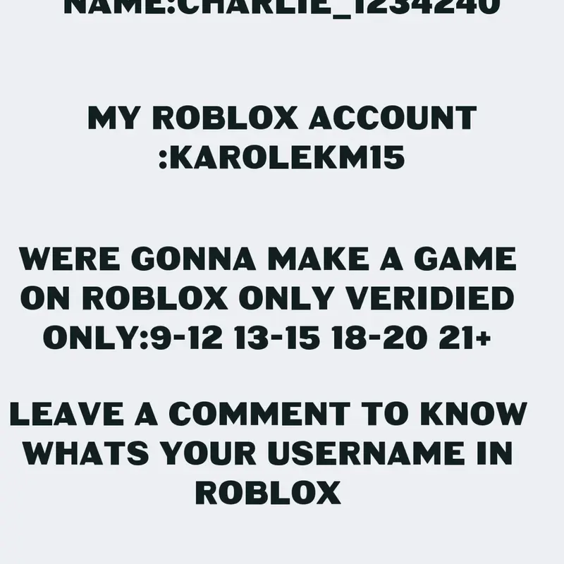 Roblox game by @karol1515