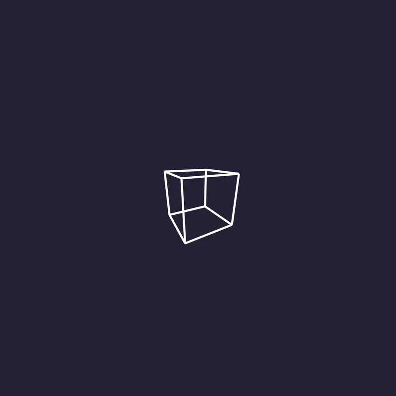 Spinning Cube by @faindas