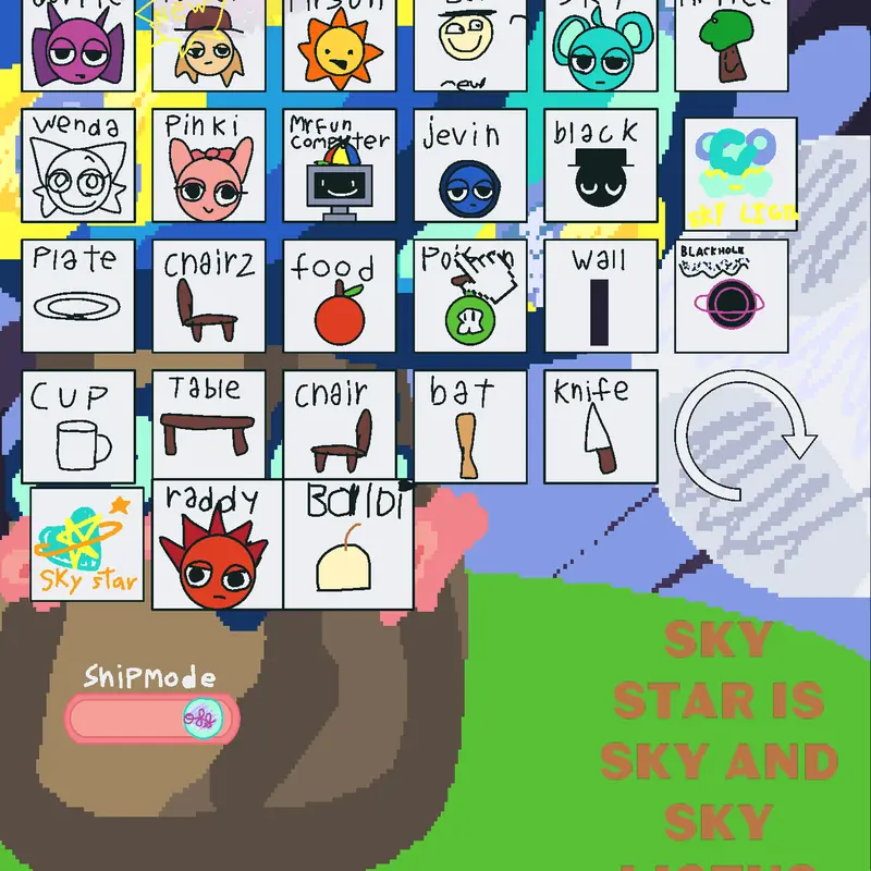 Sprunki sandbox but with me in it by @Damien_boss12309