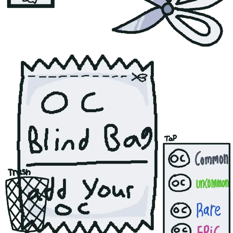 Oc blind bag! (Put your oc in any slot) by @misscircle_fun