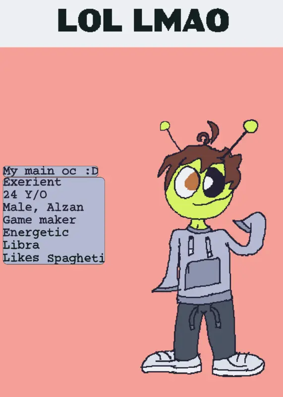 Main oc :3 by @Exerient