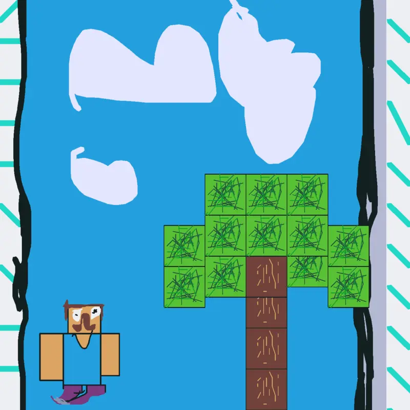 Minecraft but trash by @waterbottle_productions