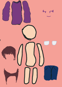 My first dress up game!