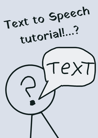 Text to speech tutorial