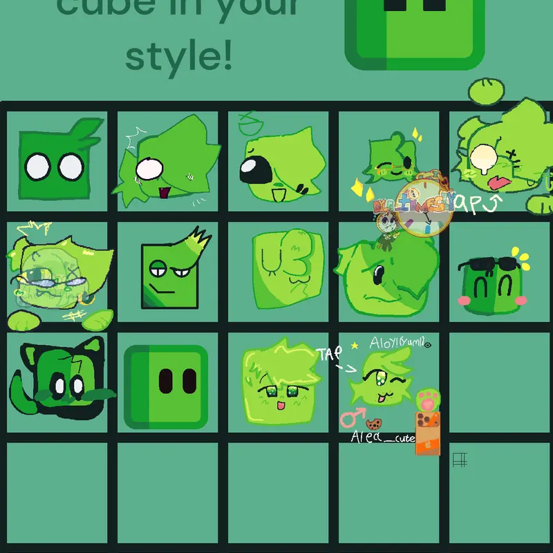 Duet greencube by @Alea_cute17