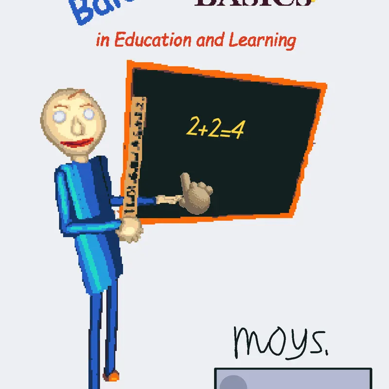 Baldis Basics early version 0.1 by @wilted-pigeon388