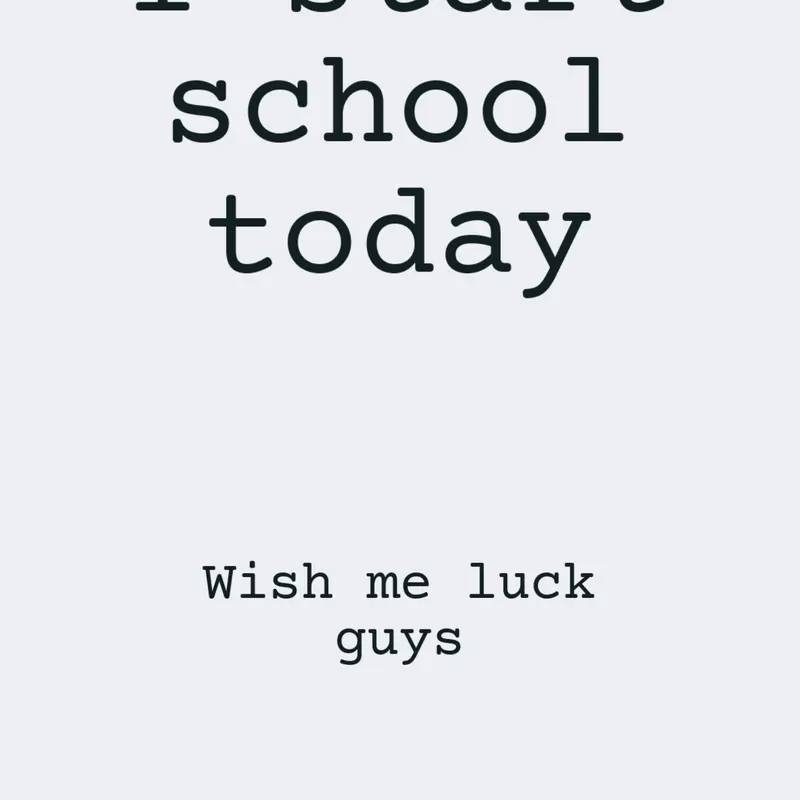 i start school😞😞😞😞😞 by @blocktales_mutant6204
