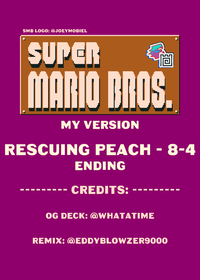 SMB1 NES - My Version: Rescuing Peach - 8-4...