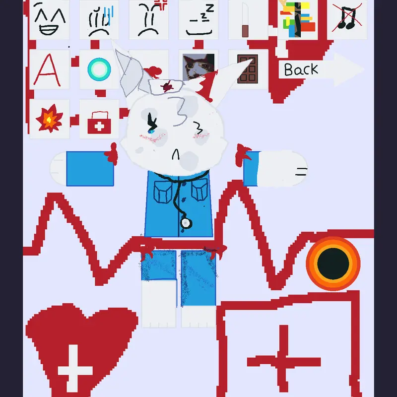 Animal hospital ragdoll by @headnuse