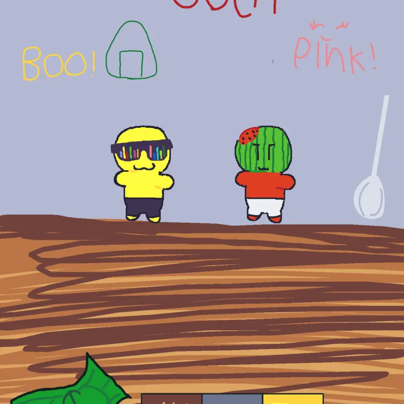 Sunny and melon mukbang!! by @iamsparta