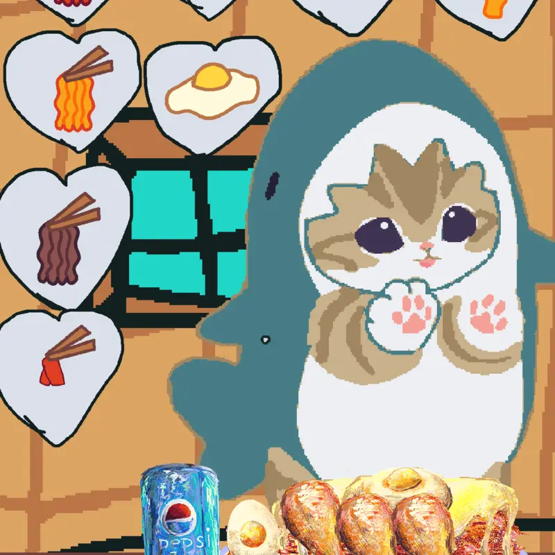 Meow shark by @meow_shark