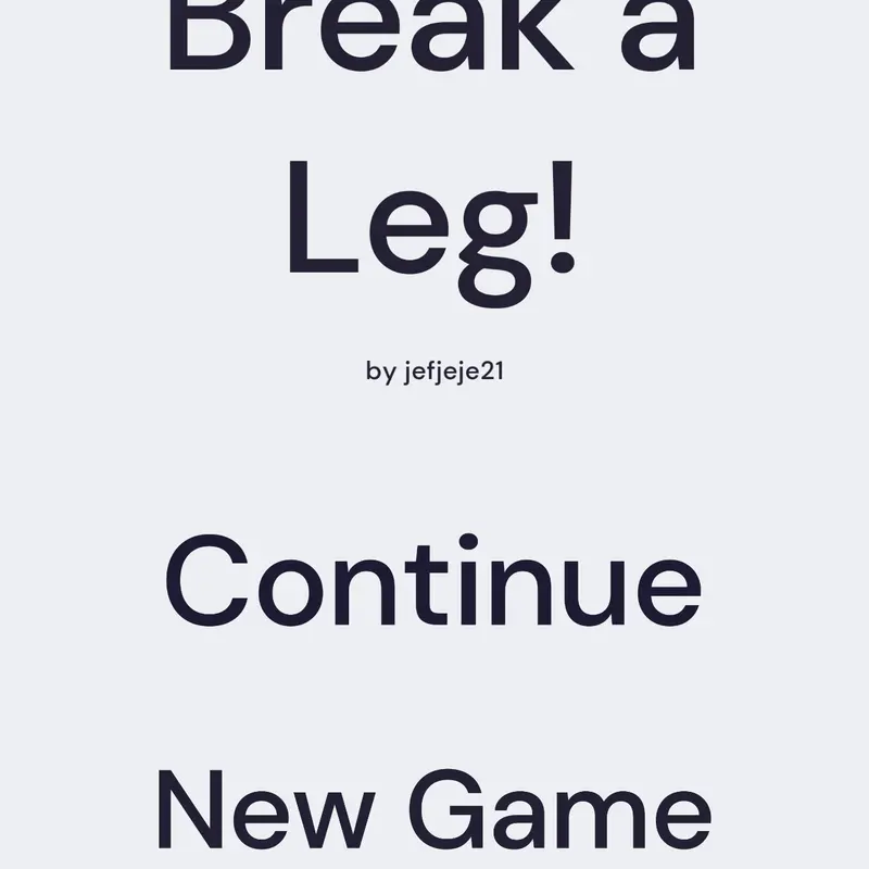 Game by @jejeje21