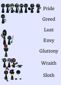 Scraper enemies and their 7 deadly sins.
