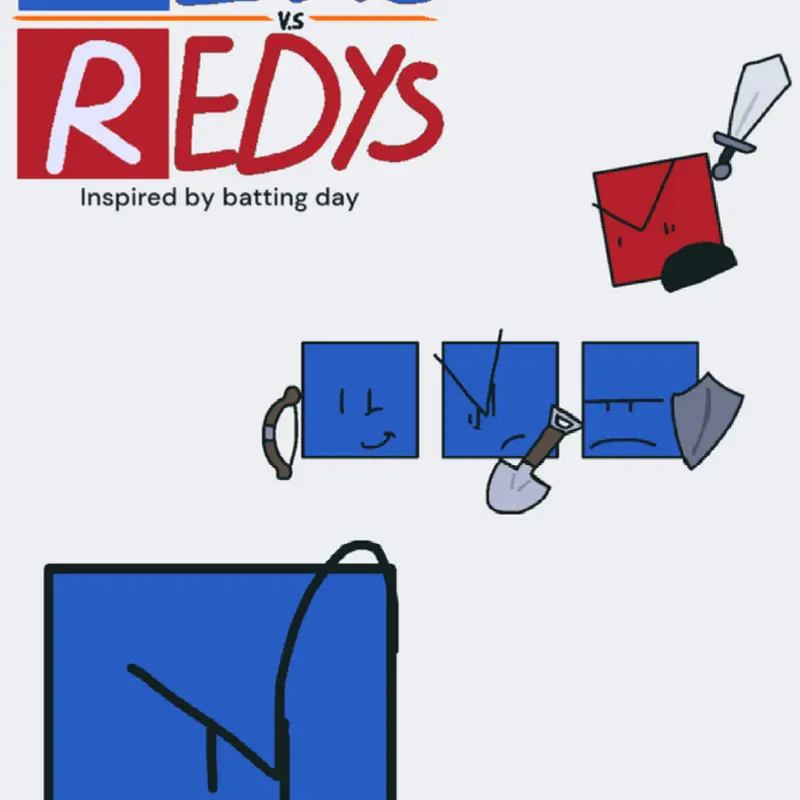 Blueys vs Redys by @brawlboyed2000