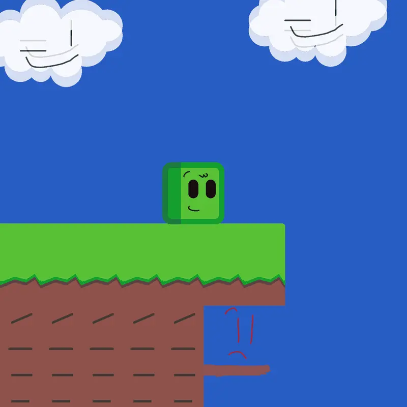 Ending Game (Cyan Cube Dime)(UNFINISHED) by @FogrenPitanSheilder
