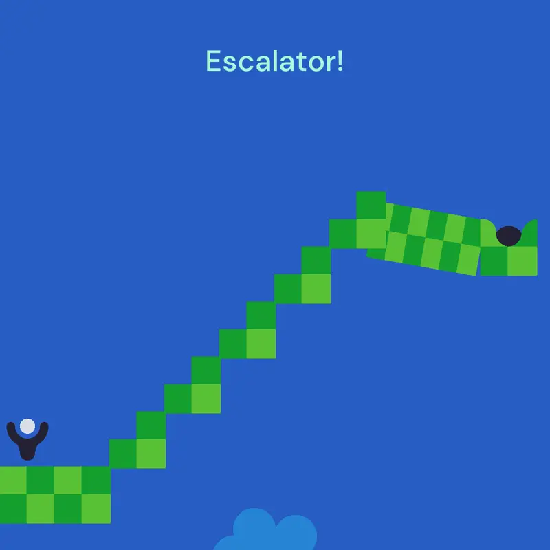 #golf #escalator by @lwlslzlo