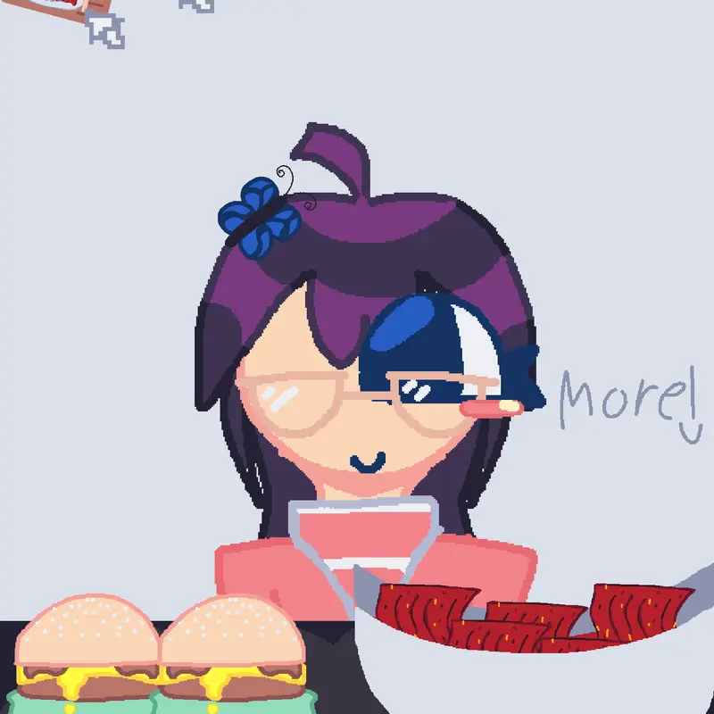 Mukbang idk by @YourLocalSpiderLily