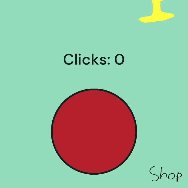 Clicker game by @atthecrossroadsturnleft