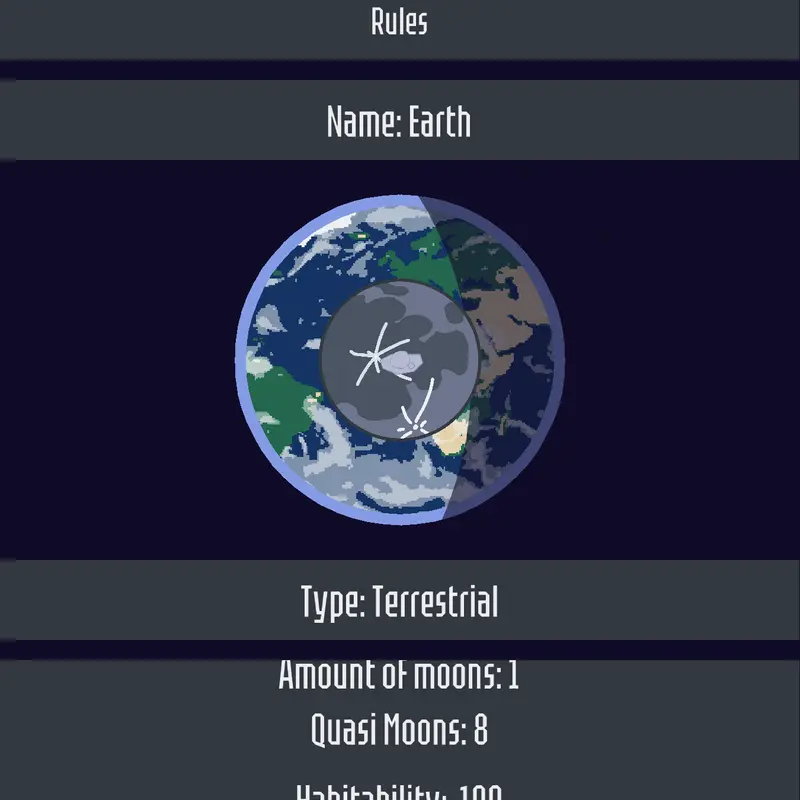 Earth with 1 moon And 8 Quasi-moons by @Samuel_Coelho