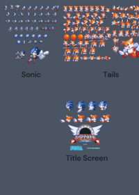 Sonic the Hedgehog Sunset Land Sprites