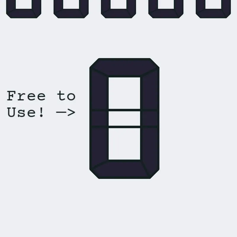 My Version of a 7-Segment Display (Free) by @RainbowKeyProduction