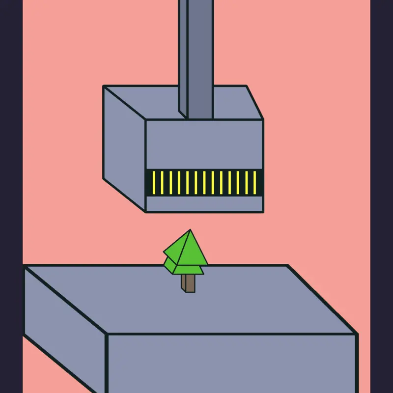 Crush a tree by @AndreGonzalez