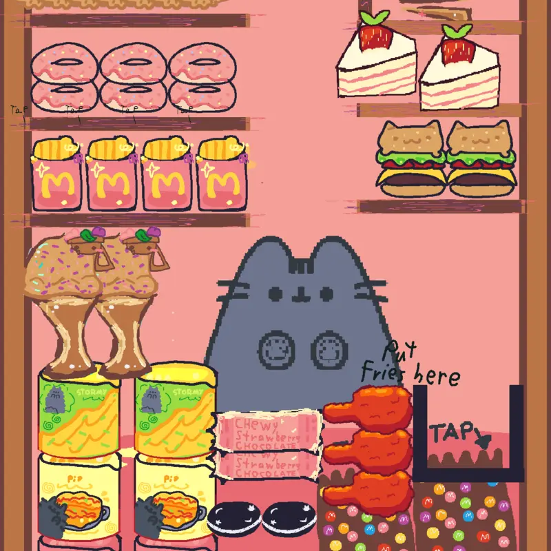 #cute#mukbang#food#pusheen by @pusheenloverikra
