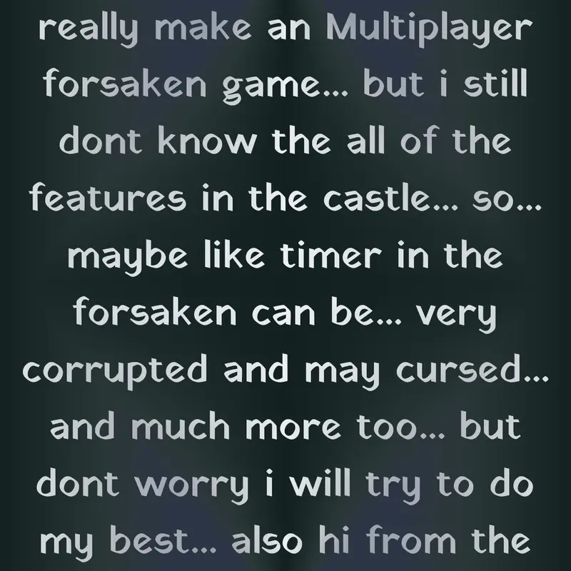Forsaken Multiplayer in Castle...? by @Goldkafa