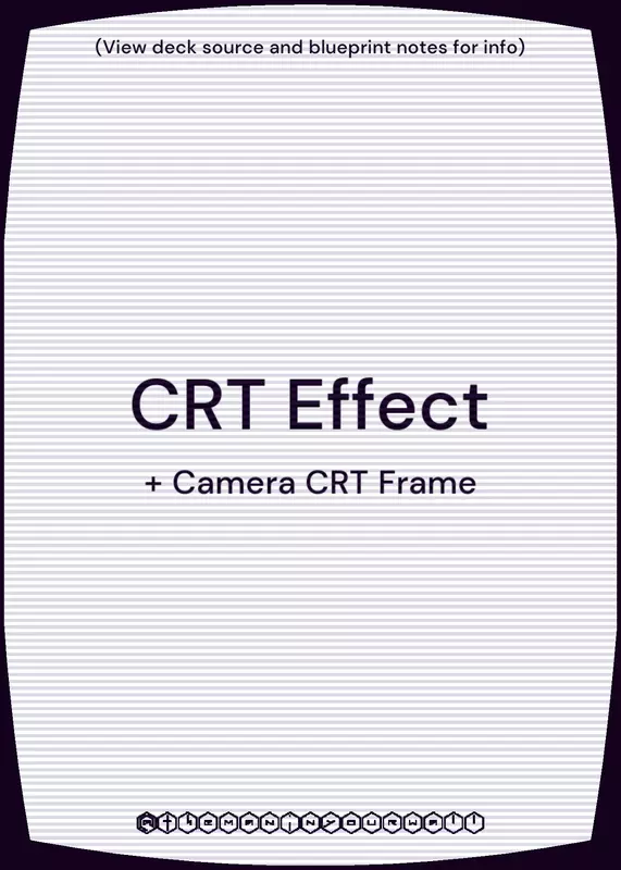 CRT Effect by @themaninyourwall