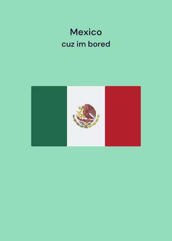 Mexico yay by @KobeMakesDecks