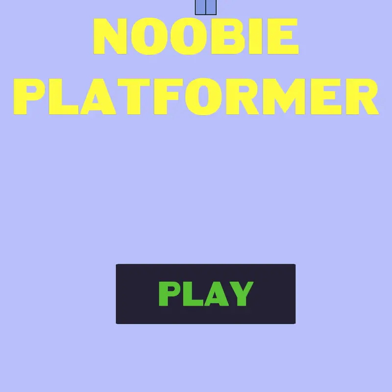 Noobie Platformer by @Pikachu48
