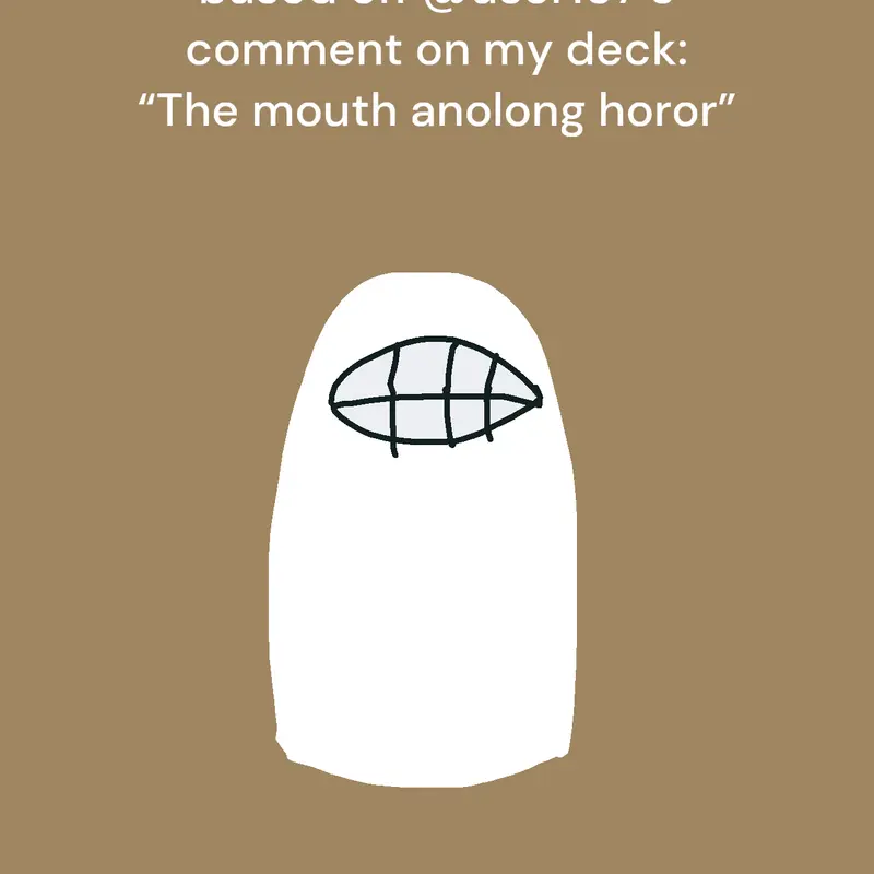 the mouth analog horror by @Anders_workshop