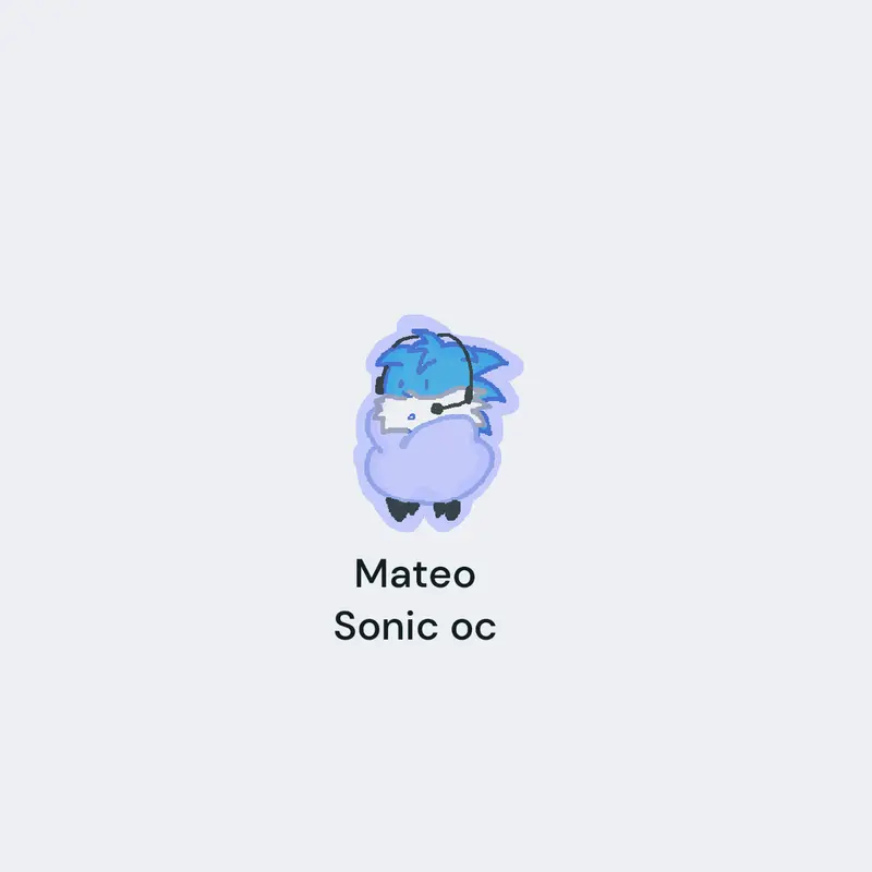 My sonic oc by @chillydogs