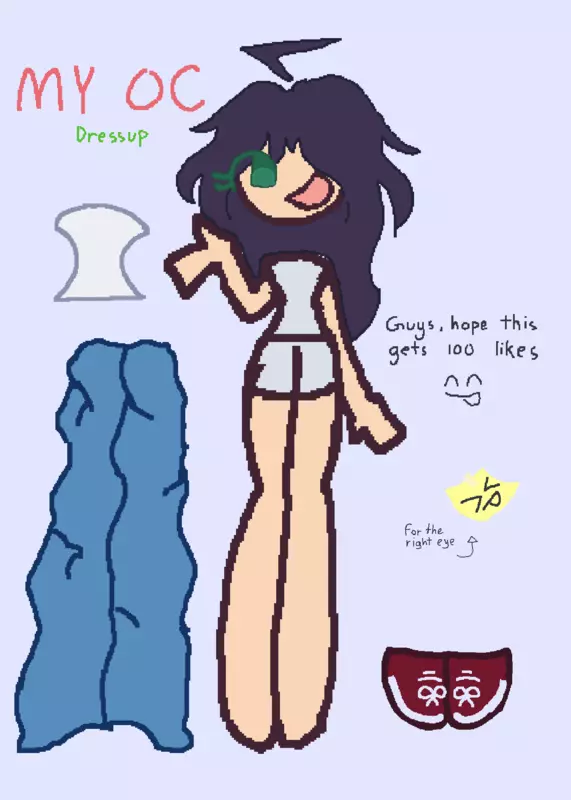 OC dressup ( cuz why not ) by @-waffles