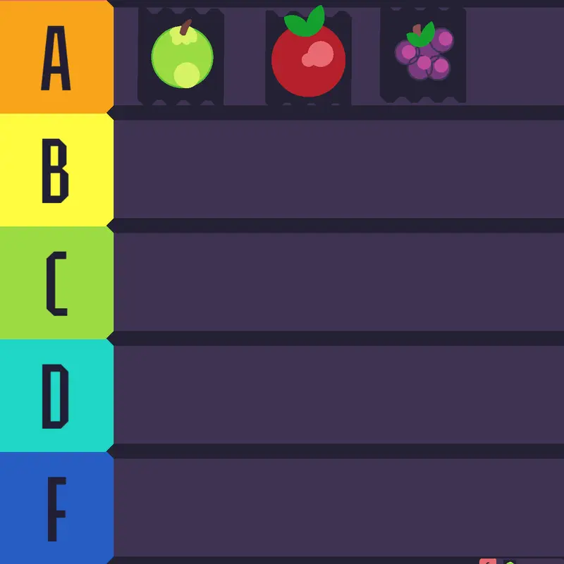 Rank Fruits! (Update 4.5) by @Seanplayz_Castle