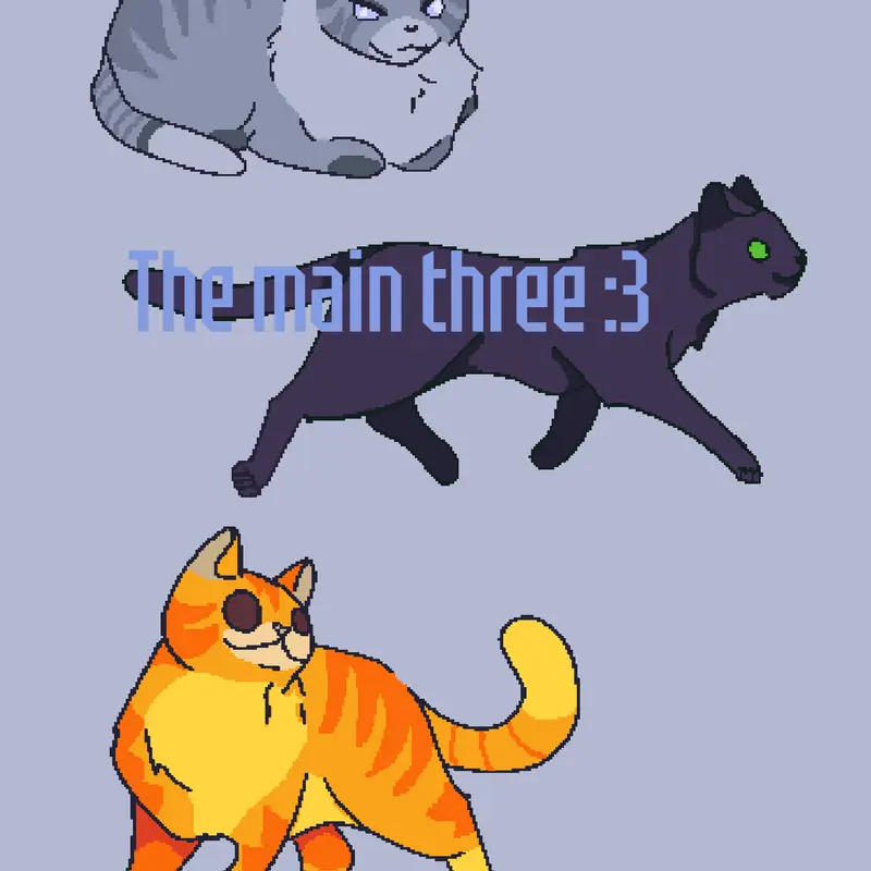 Drawing warrior cats part 3 (the main 3) by @Echoo