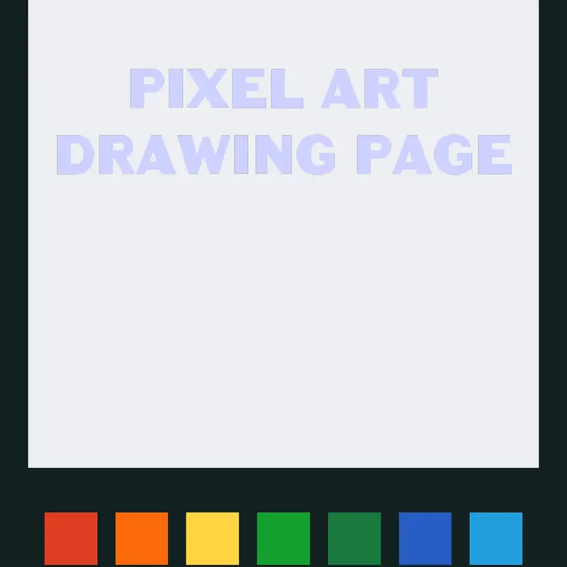 Pixel Art Drawing Page by @knighter