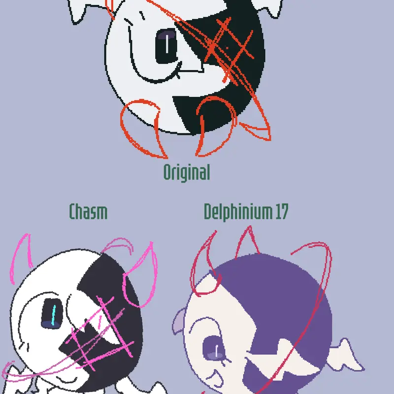 Ang3l original, chasm and delphinium 17 by @StarZGazer