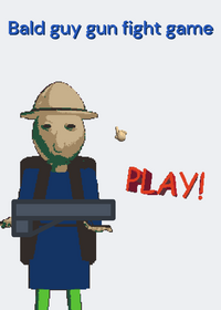 Bald guy gun fight game